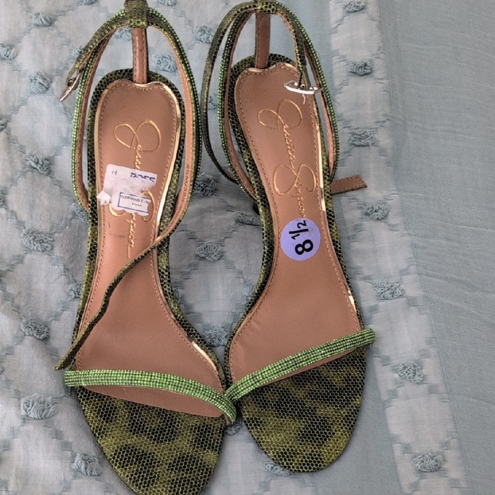 Jessica Simpson Olive Green Strappy Sandals